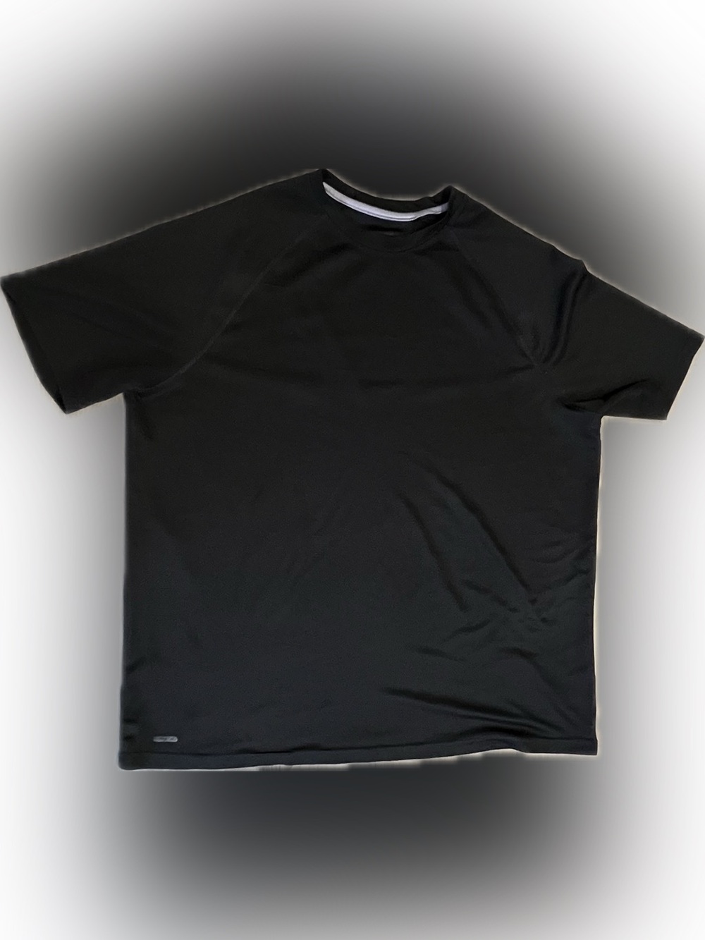 🍄Men's Black Performance Crewneck Athletic Sweat Wicking Tee Under Shirt Top Tee